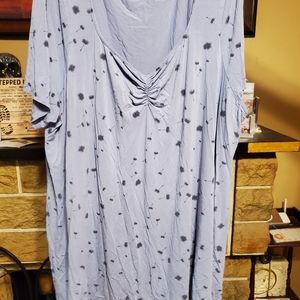 Blue 4X Short Sleeve Shirt